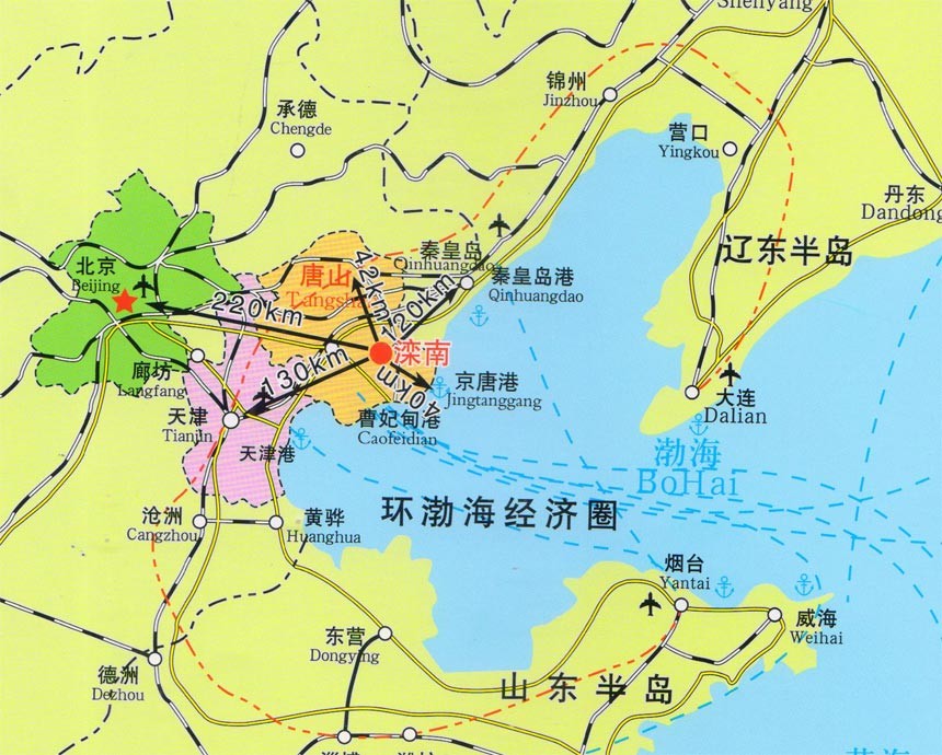 滦南县行政区划图图片